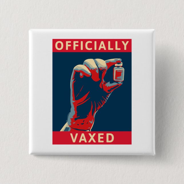 Officially Vaxed Button (Front)