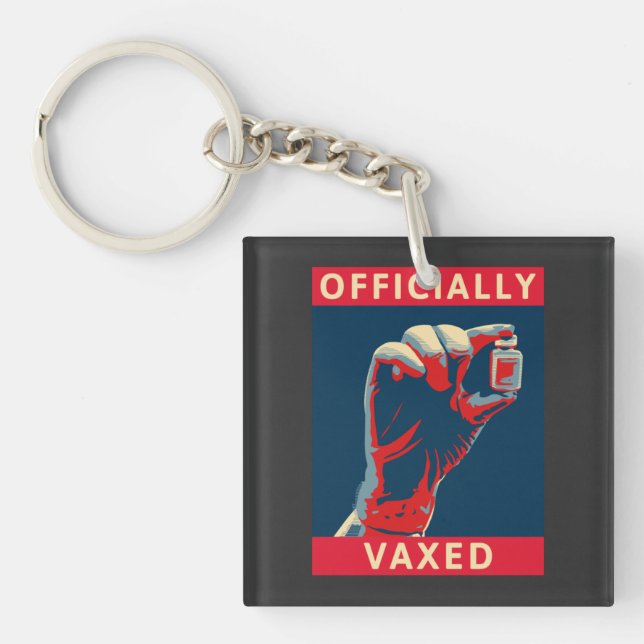 Officially Vaxed Keychain (Front)