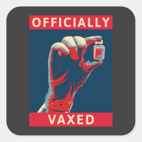 Officially Vaxed Square Sticker