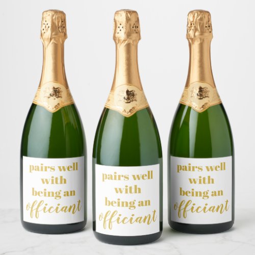 Officiant Proposal Gift Will You Marry Us Wine Cha Sparkling Wine Label