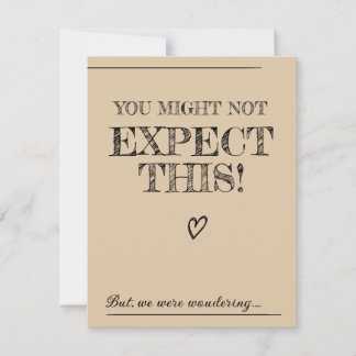 Officiant Proposal.Will you marry us Invitation