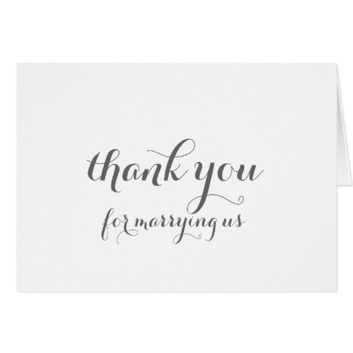 New 70 Officiant Thank You Card