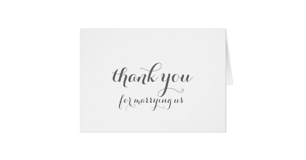 Unique 40 Thank You Card Officiant