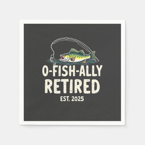 Offishally Retired Est. 2025 Retirement Fisher Dad