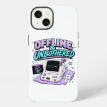 Offline And Unbothered Retro Sticker