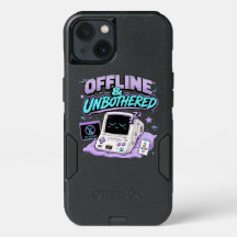Offline And Unbothered Retro Sticker