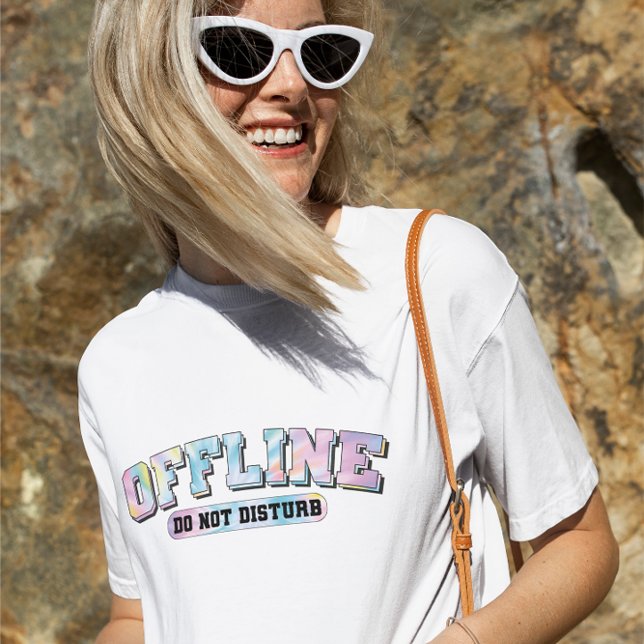 Offline Don't Disturbe, Beach, Summer Vacation T-Shirt (Creator Uploaded)