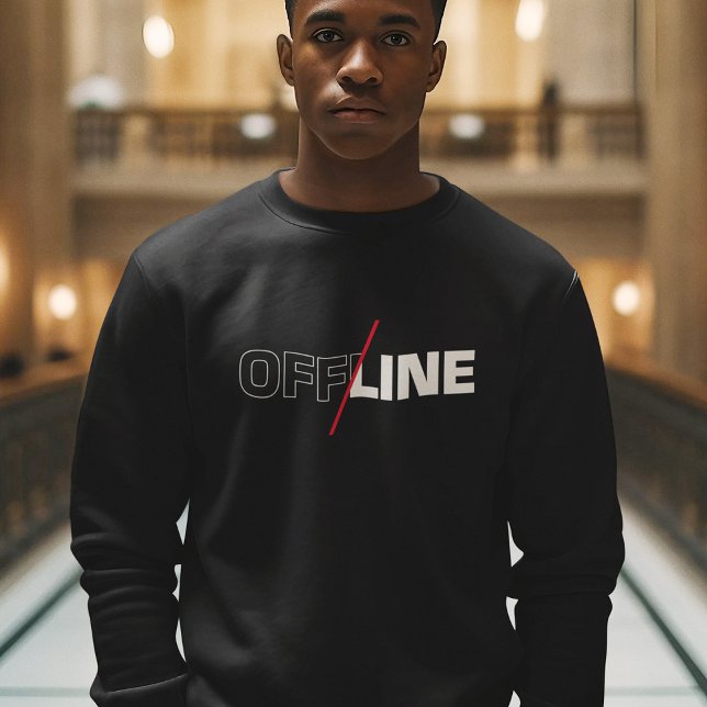 Offline | Geek Humor Sweatshirt (Creator Uploaded)