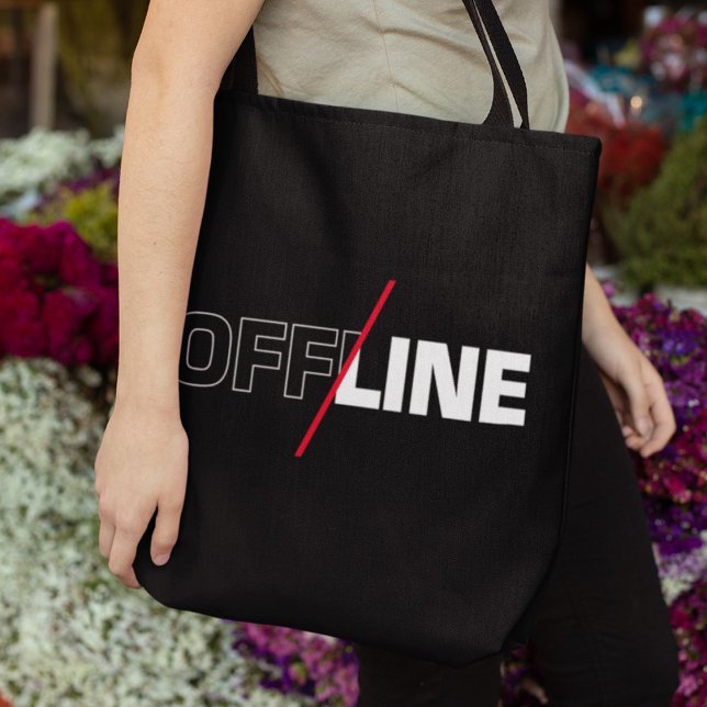 Offline | Geek Humor Tote Bag (Creator Uploaded)