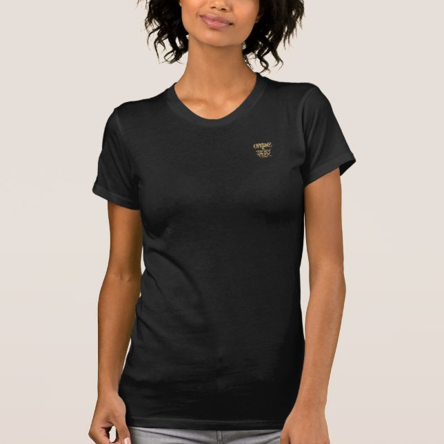 Offline Is The New Flex Gold Graffiti Luxury  T-Shirt (Front)
