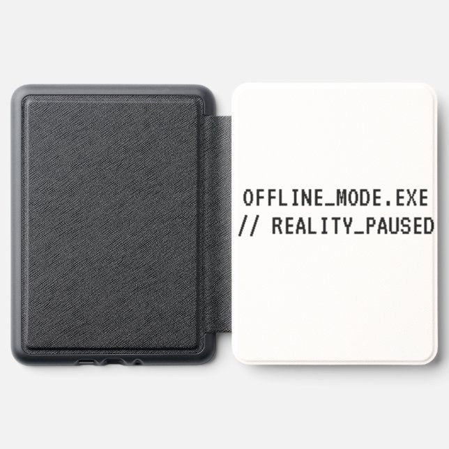Offline Mode Cyberpunk Techwear Kindle Case (Exterior)