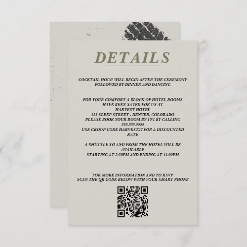Offroad Couple QR Code and Details Enclosure Card