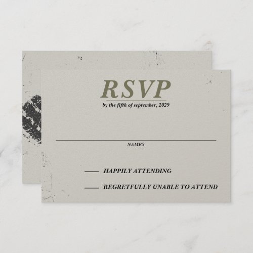 Offroad Couple RSVP Card