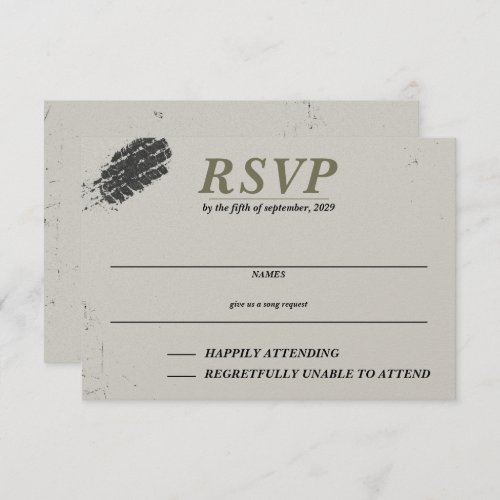 Offroad Couple RSVP Card