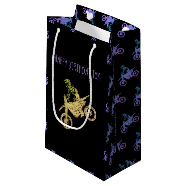 Offroad mania small gift bag (Front Angled)