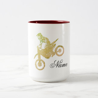 Offroad motcross Two-Tone coffee mug