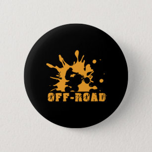 Offroad Quad Racing ATV Rider Extreme Sports Gift Button