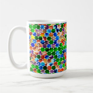 Offset Hexagons Swirl 15oz Mug