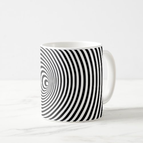 OFFSET VORTEX Optical Illusion Coffee Mug