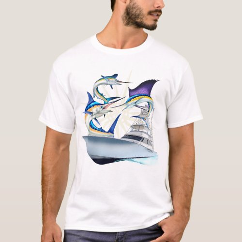 Offshore Billfish _ Blue Marlin Sailfish Mahi Ma T_Shirt