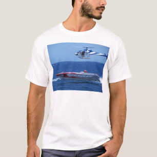 Offshore Powerboat And Helicopter T-Shirt