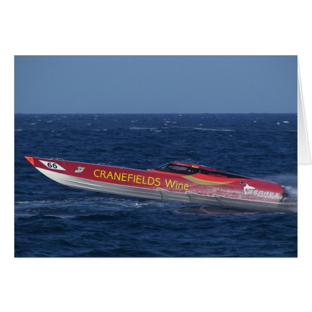 Offshore Powerboat Racing Cards (Front Horizontal)