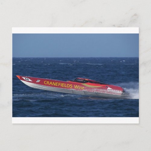 Offshore Powerboat Racing Postcard