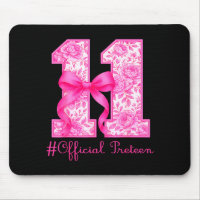 Oficial Preteen 11th Birthday Girl Pink Coquette B