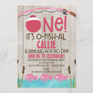 Ofishal One Girls Birthday Invitation
