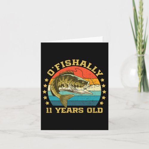 Ofishally 11 Years Old Funny Fishing Birthday Fish