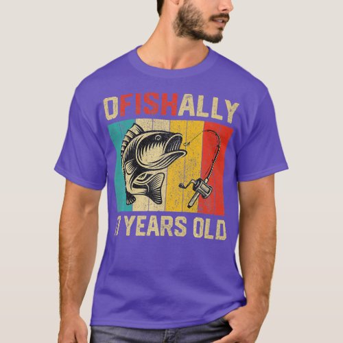 Ofishally 17 Years Old Funny Fishing Birthday Fish T_Shirt