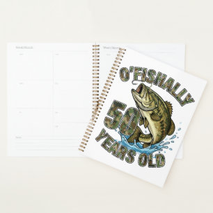 OFishally 50 Years Old Fishing Lover 50th Birthday Planner
