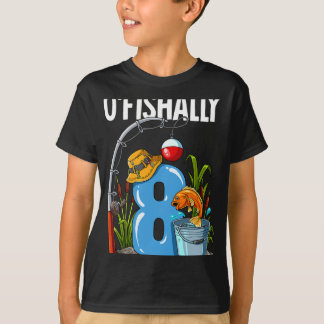 O'fishally 8 Years Old 8th Birthday Fishing T-Shirt