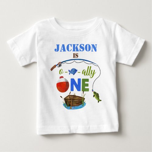 Ofishally ONE baby t_shirt Little fisherman shirt