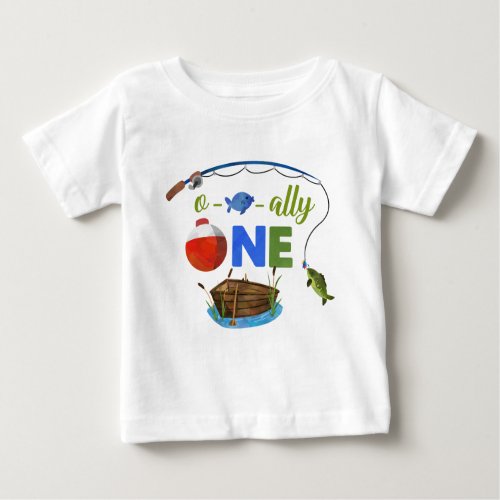 Ofishally ONE baby t_shirt Little fisherman shirt