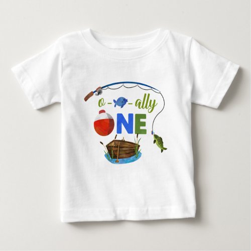 Ofishally ONE baby t_shirt O_fish_ally ONE shirt