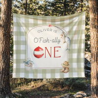 Ofishally One Birthday Personalized Banner 
