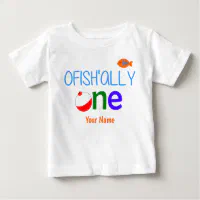 Ofishally One Fishing Birthday Shirt 