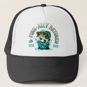 Ofishally Retired 2023 Retirement Fishing Dad Trucker Hat