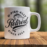 Ofishally Retired 2024 Funny Fishing Coffee Mug<br><div class="desc">Beautiful vintage design with the phrase "O-FISH-ALLY RETIRED" ideal for parents,  retired grandparents,  fishing lovers can be given away on birthdays,  christmas,  anniversaries or on any occasion.Don't think about it and get this loving beauty now.</div>