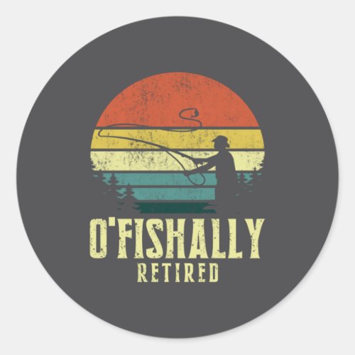 Ofishally Retired Funny Fishing Retirement 