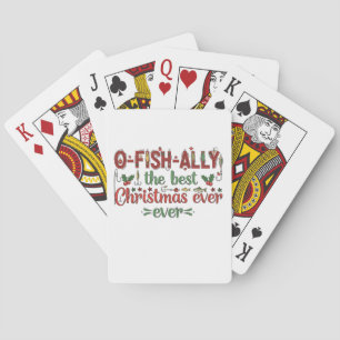Ofishally The Best Christmas Ever Fisher Poker Cards