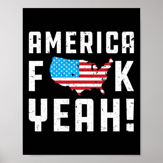 Ofjuly America Yeah Funny Gift  Poster (Front)