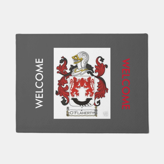 O'Flaherty Clan's Logo Doormat (Front)