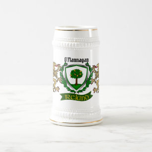 O'Flannagan/Flannagan Irish Shield Beer Stein