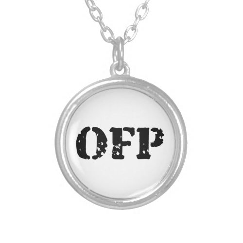 OFP SILVER PLATED NECKLACE