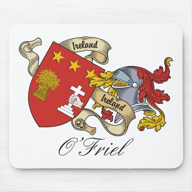 O'Friel Family Crest Mouse Pad (Front)