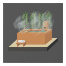 Ofuro Hot Tub in a Zen Garden Design