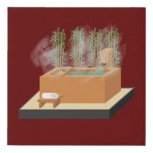 Ofuro Hot Tub in a Zen Garden Design