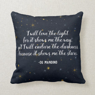 Og Mandino Stars Quote Celestial Throw Pillow